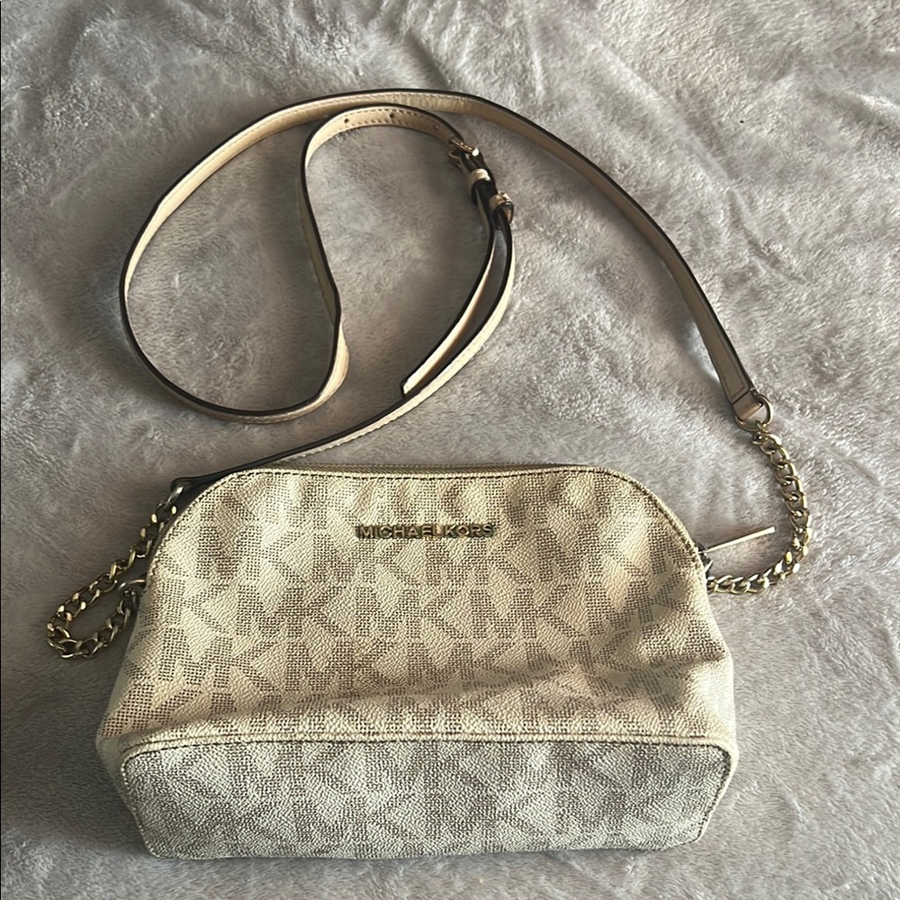 Michael Kors Beige Crossbody Bag